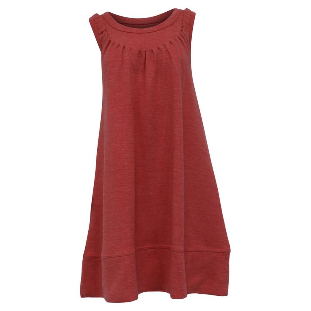 Marc Jacobs Brown Sleeveless Dress in Red Wool